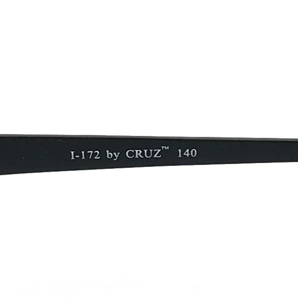 Cruz Eyeglasses Frame I-172 Black Gun Gunmetal Rectangle Titanium 54-18-140